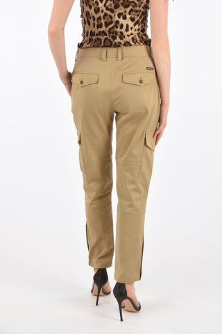 Pantaloni Cargo con Passanti Cintura 
