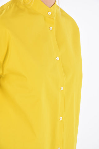Camicia Box Fit con Colletto Coreano