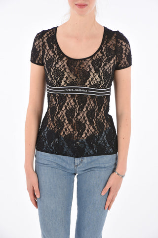 Lace Logoed Band T-Shirt 