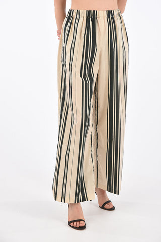 Pantaloni a Righe con Elastico in Vita 