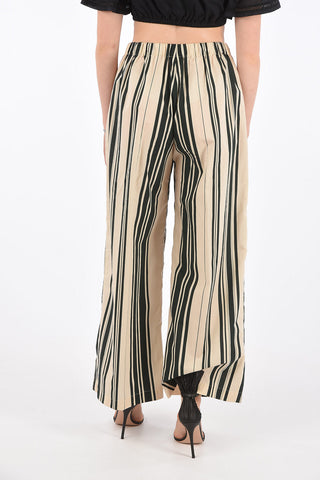 Pantaloni a Righe con Elastico in Vita 