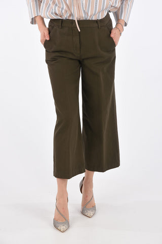 Cropped Wide Leg Pants