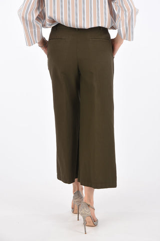 Cropped Wide Leg Pants