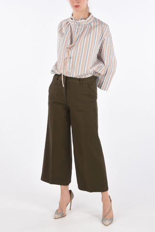Cropped Wide Leg Pants