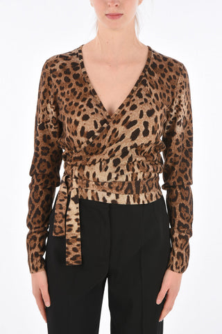 Maglia Wrap Fantasia Animalier