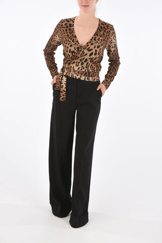 Maglia Wrap Fantasia Animalier