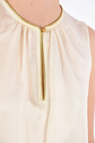 Silk Blouse with Jewel Detail 