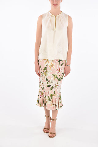 Silk Blouse with Jewel Detail 