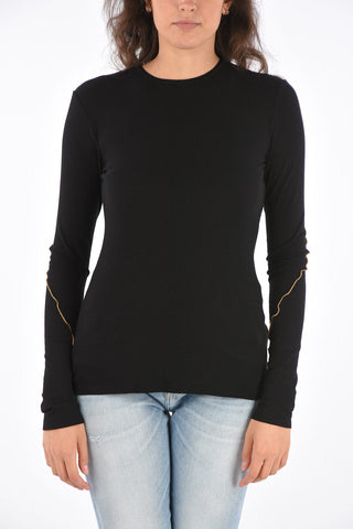 Maglia Girocollo a Costine