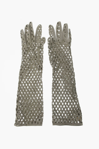 Leather Openwork Gloves