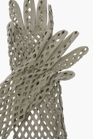 Leather Openwork Gloves