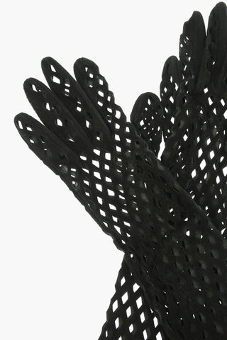 Leather Openwork Gloves