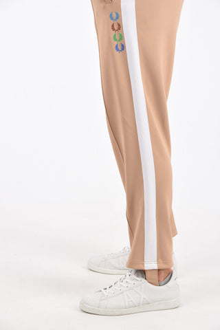 BEAMS drawstring waist stirrup pants