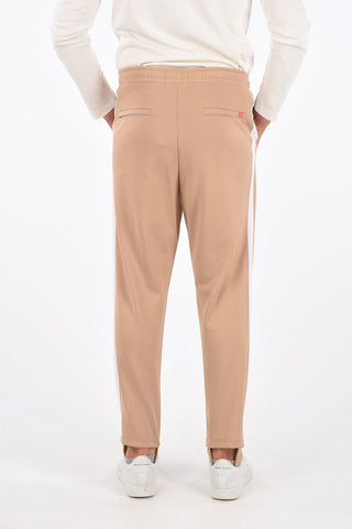 BEAMS drawstring waist stirrup pants
