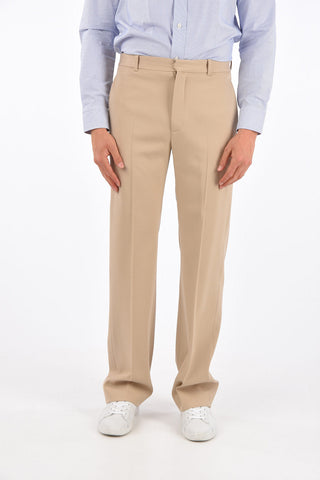 Virgin Wool Straight Fit Pants