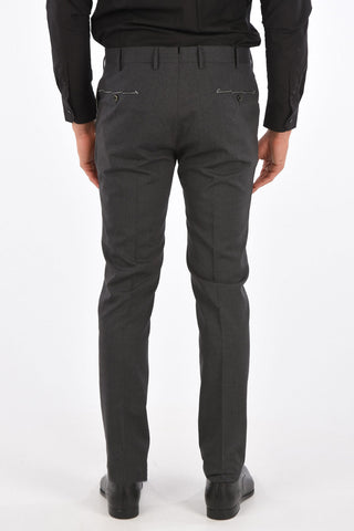 virgin wool superslim fit belt loops trousers