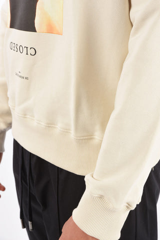 Printed CLOSED crew-neck sweatshirt