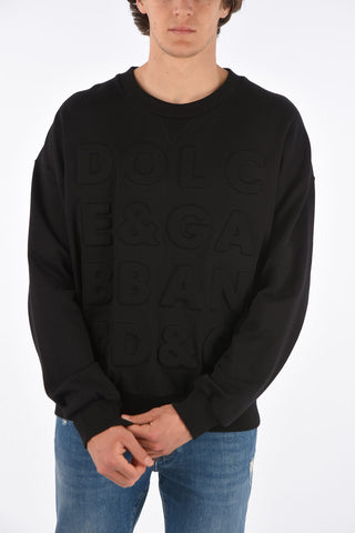 MILLENNIALS embossed logo crew-neck sweatshirt