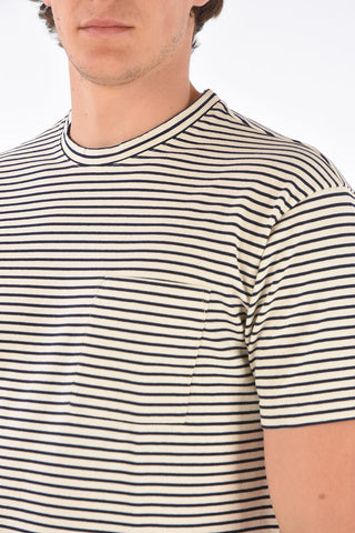 t-shirt awning striped con taschino