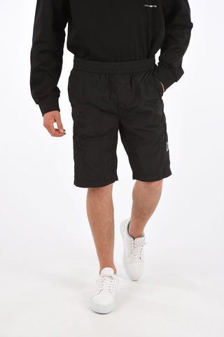 nylon CHROME drawstring waist bermuda shorts