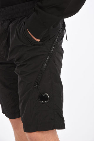 nylon CHROME drawstring waist bermuda shorts