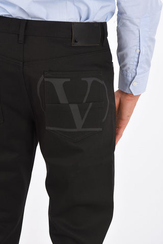 18,5cm Mid-rise waist straight fit jeans