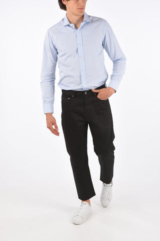 18,5cm Mid-rise waist straight fit jeans
