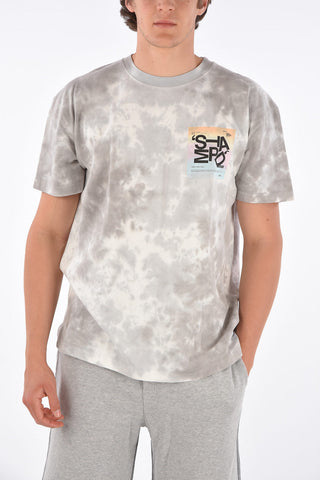 tie dye effect crew-neck t-shirt