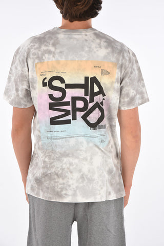 tie dye effect crew-neck t-shirt