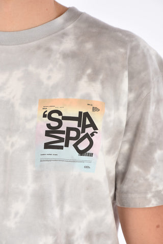 tie dye effect crew-neck t-shirt