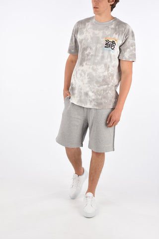 tie dye effect crew-neck t-shirt