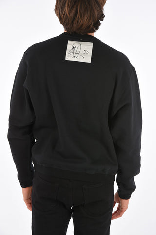 Brushed Cotton crew-neck sweatshirt