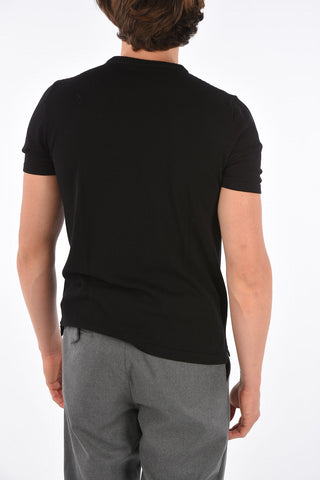 Short sleeve crew-neck sweater