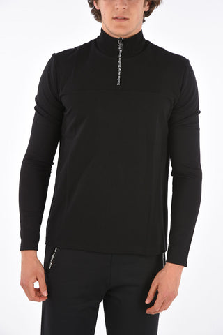 felpa mock con zip