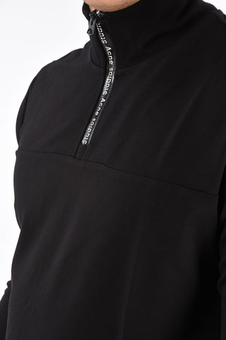 felpa mock con zip