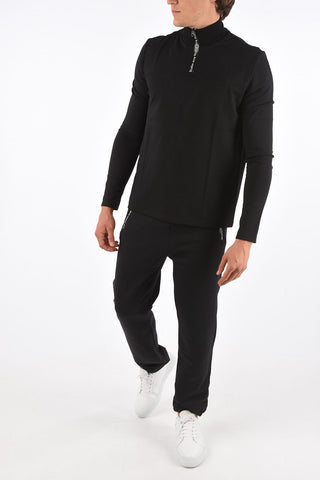 felpa mock con zip