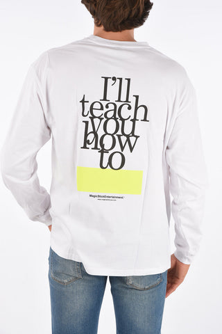 Printed back long sleeve t-shirt