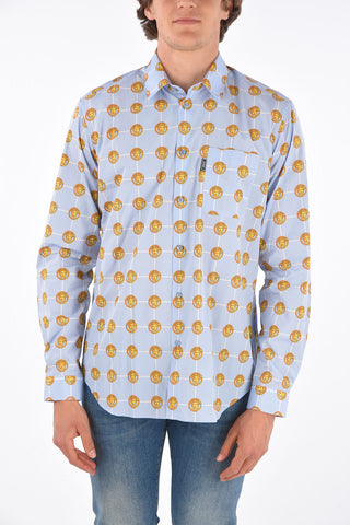 camicia Stampata Palazzo Fit collo francese