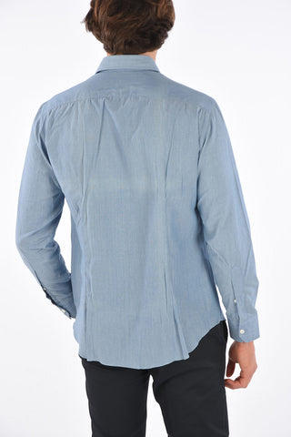 popeline spread collar shirt