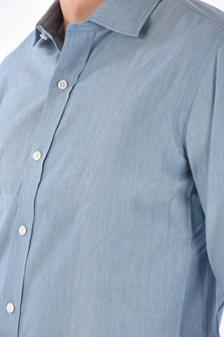 popeline spread collar shirt