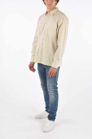 camicia BOXY unbalanced striped collo italiano