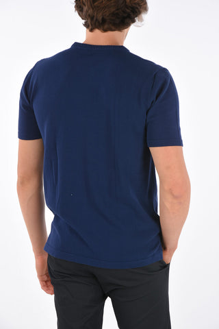 Short sleeve crew-neck sweater