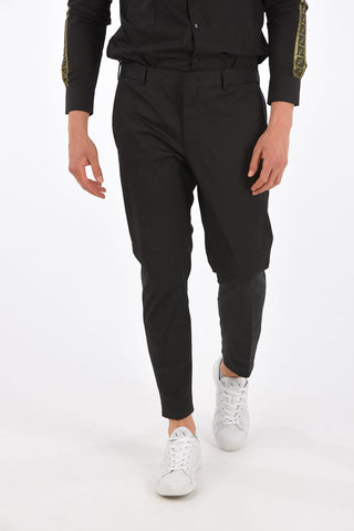 Stretch Cotton LAMDA Pants with Ankle Touch Strap 