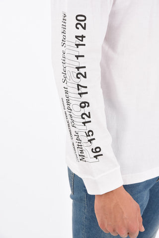 T-shirt girocollo a manica lunga