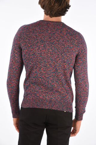 crew-neck cable knit sweater