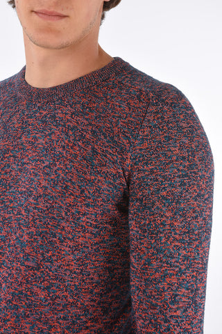 crew-neck cable knit sweater