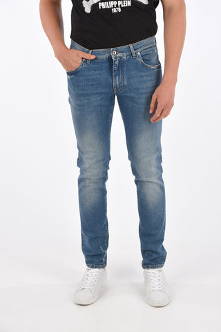 17cm vintage effect skinny fit jeans