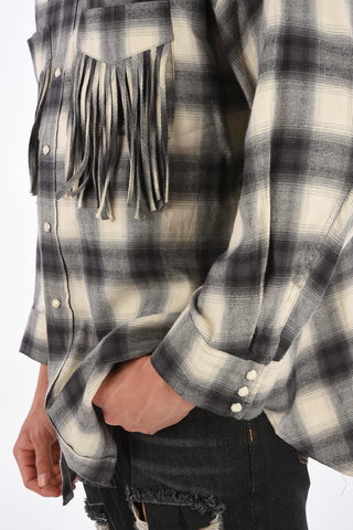 camicia western con frange