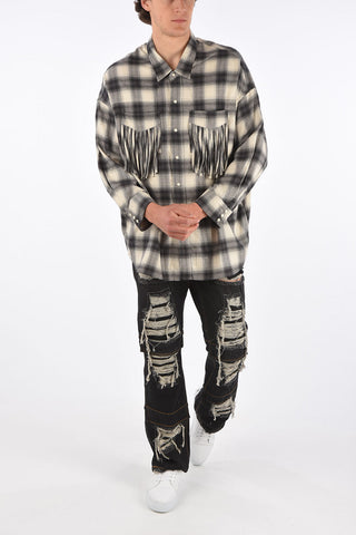 camicia western con frange