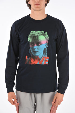 T-shirt stampata a manica lunga